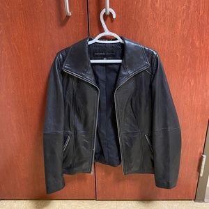 Andrew Marc New York black genuine leather jacket